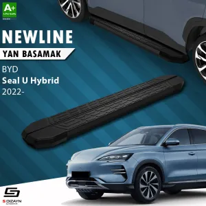 BYD Seal 2022-Günümüz (Seal) uyumlu U Hybrid NewLine Siyah Yan Basamak 193 Cm 2022 Üzeri A+ Kalite modelleri DRS Tuning'de. Kaliteli malzeme, hızlı kargo ve
