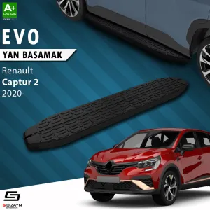 S-Dizayn Renault Captur 2 Evo Siyah Yan Basamak 183 Cm 2020 Üzeri A+ Kalite thumb 1