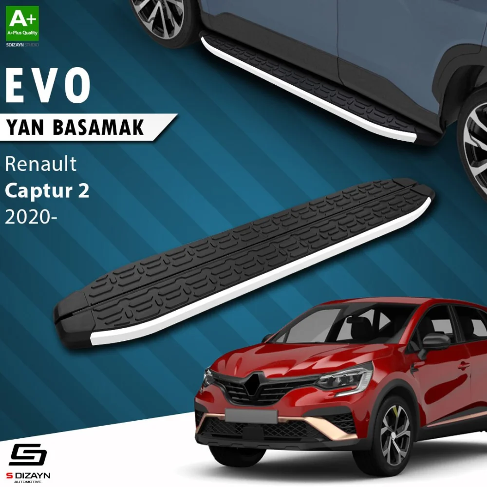 S-Dizayn Renault Captur 2 Evo Aluminyum Yan Basamak 183 Cm 2020 Üzeri A+ Kalite