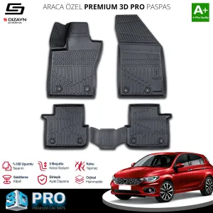 Fiat Egea Hatchback 2015-Günümüz (HB) uyumlu HB 3D Pro Havuzlu Paspas 2015 Üzeri A+ Kalite modelleri DRS Tuning'de. Kaliteli malzeme, hızlı kargo ve güvenli