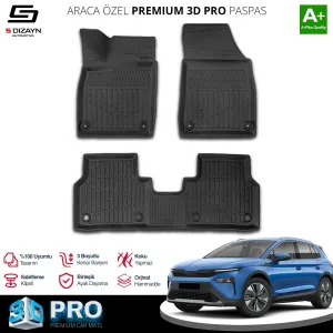 s-dizayn uyumlu Skoda Elroq 3D Pro Havuzlu Paspas 2024 Üzeri A+ Kalite modelleri DRS Tuning'de. Kaliteli malzeme, hızlı kargo ve güvenli alışverişle hemen
