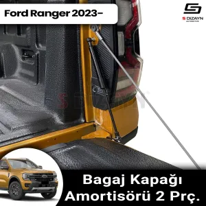 S-Dizayn Ford Ranger 4 Bagaj Kapağı Amortisörü 2 Prç. 2023 Üzeri A+ Kalite thumb 1