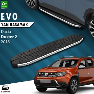 Dacia Duster 2017-2024 (HM) uyumlu 2 Evo Krom Yan Basamak 183 Cm 2018-2023 A+ Kalite modelleri DRS Tuning'de. Kaliteli malzeme, hızlı kargo ve güvenli
