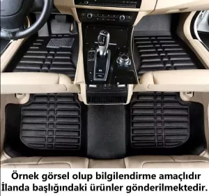 Nissan Qashqai Uyumlu 2014-2021 5D Havuzlu Karbon Dizayn Paspas Seti thumb 2