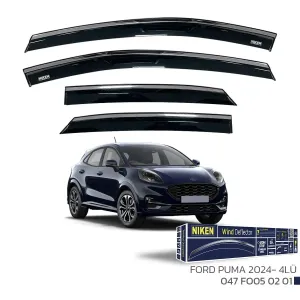 Niken Cam Rüzgarlığı uyumlu FORD PUMA 2024 - KROMLU CAM RÜZGARLIĞI 4 LÜ modelleri DRS Tuning'de. Kaliteli malzeme, hızlı kargo ve güvenli alışverişle hemen