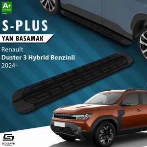 S-Dizayn Renault Duster 3 Hybrid Benzinli S-Plus Siyah Yan Basamak 183 Cm 2024 Üzeri A+ Kalite thumb 1