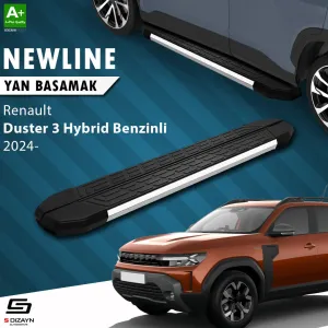 S-Dizayn Renault Duster 3 Hybrid Benzinli NewLine Krom Yan Basamak 183 Cm 2024 Üzeri A+ Kalite thumb 1