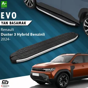 S-Dizayn Renault Duster 3 Hybrid Benzinli Evo Krom Yan Basamak 183 Cm 2024 Üzeri A+ Kalite thumb 1