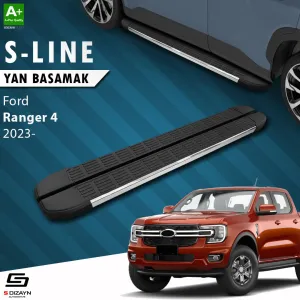 S-Dizayn Ford Ranger 4 S-Line Krom Yan Basamak 203 Cm 2023 Üzeri A+ Kalite thumb 1
