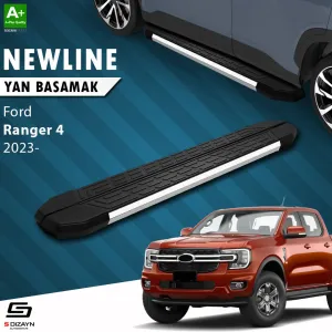 S-Dizayn Ford Ranger 4 NewLine Krom Yan Basamak 203 Cm 2023 Üzeri A+ Kalite thumb 1