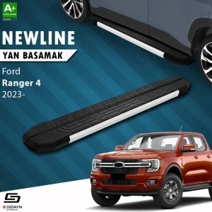 S-Dizayn Ford Ranger 4 NewLine Aluminyum Yan Basamak 203 Cm 2023 Üzeri A+ Kalite thumb 1