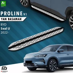 BYD Seal 2022-Günümüz (Seal) uyumlu U OEM Still Pro V1 Aluminyum Yan Basamak 193 Cm 2022 Üzeri A+ Kalite modelleri DRS Tuning'de. Kaliteli malzeme, hızlı kargo