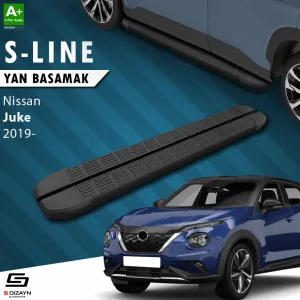 Nissan Juke 2019-Günümüz (F16) uyumlu 2 S-Line Siyah Yan Basamak 173 Cm 2019 Üzeri A+ Kalite modelleri DRS Tuning'de. Kaliteli malzeme, hızlı kargo ve güvenli