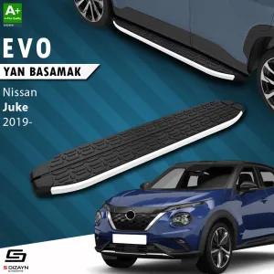 Nissan Juke 2019-Günümüz (F16) uyumlu 2 Evo Aluminyum Yan Basamak 173 Cm 2019 Üzeri A+ Kalite modelleri DRS Tuning'de. Kaliteli malzeme, hızlı kargo ve güvenli