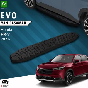 Honda HR-V 2021-Günümüz (RV) uyumlu 3 Evo Siyah Yan Basamak 173 Cm 2021 Üzeri A+ Kalite modelleri DRS Tuning'de. Kaliteli malzeme, hızlı kargo ve güvenli