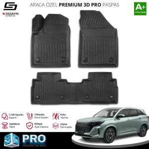 S-Dizayn DFSK E5 Plug-IN Hybrid 3D Pro Havuzlu Paspas 2024 Üzeri A+ Kalite thumb 1