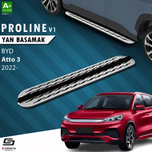 BYD Atto 3 2022-Günümüz (Atto 3) uyumlu OEM Still Pro V2 Aluminyum Yan Basamak 183 Cm 2022 Üzeri modelleri DRS Tuning'de. Kaliteli malzeme, hızlı kargo ve