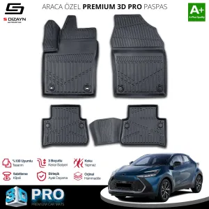 Toyota C-HR 2023-Günümüz (AX20) uyumlu 3D Pro Havuzlu Paspas 2023 Üzeri A+ Kalite modelleri DRS Tuning'de. Kaliteli malzeme, hızlı kargo ve güvenli alışverişle