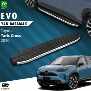 Toyota Yaris 2020-Günümüz (XP210) uyumlu Cross Evo Krom Yan Basamak 173 Cm 2020 Üzeri A+ Kalite modelleri DRS Tuning'de. Kaliteli malzeme, hızlı kargo ve