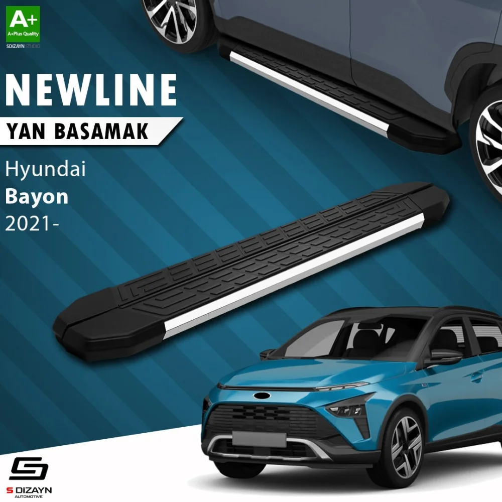S-Dizayn Hyundai Bayon NewLine Krom Yan Basamak 173 Cm 2021-2024 A+ Kalite