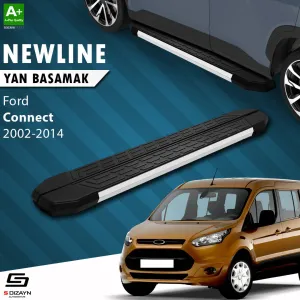 S-Dizayn Ford Connect NewLine Aluminyum Yan Basamak 183 Cm 2002-2014 A+ Kalite thumb 1