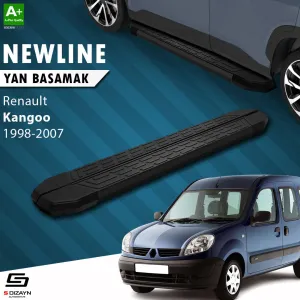 S-Dizayn Renault Kangoo NewLine Siyah Yan Basamak 183 Cm 1998-2007 A+ Kalite thumb 1