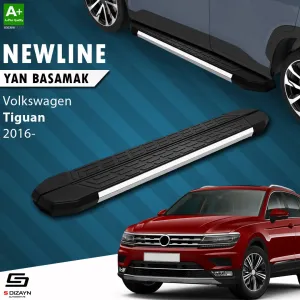 S-Dizayn VW Tiguan 2 NewLine Krom Yan Basamak 173 Cm 2016-2024 A+ Kalite thumb 1
