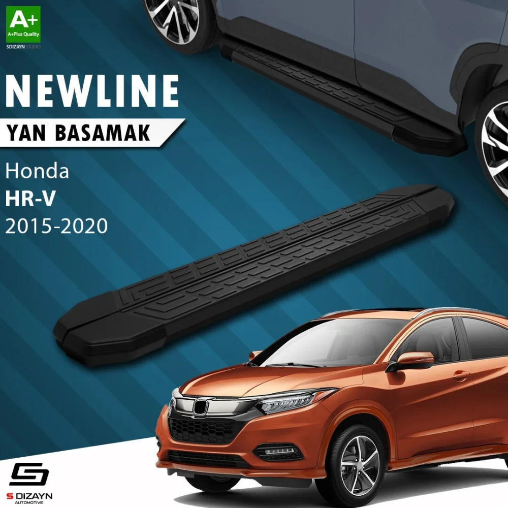 S-Dizayn Honda HR-V 2 NewLine Siyah Yan Basamak 173 Cm 2015-2020 A+ Kalite