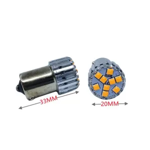 1156 Dekoratif led ampul tek duy turuncu 12V 4W canbus / LAAM951-1 thumb 2