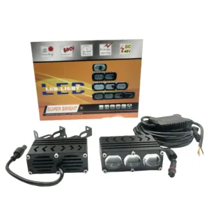 Offroad sis lambası 3 led beyaz 55w sarı 55w 12-80v /  LASS398 thumb 3