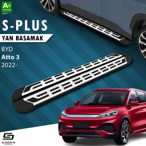 BYD Atto 3 2022-Günümüz (Atto 3) uyumlu S-Plus Gri Yan Basamak 193 Cm Etekli 2022 Üzeri modelleri DRS Tuning'de. Kaliteli malzeme, hızlı kargo ve güvenli
