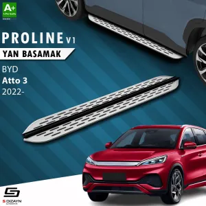 BYD Atto 3 2022-Günümüz (Atto 3) uyumlu OEM Still Pro V1 Aluminyum Yan Basamak 193 Cm 2022 Üzeri modelleri DRS Tuning'de. Kaliteli malzeme, hızlı kargo ve
