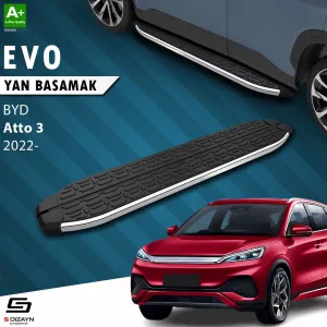 BYD Atto 3 2022-Günümüz (Atto 3) uyumlu Evo Krom Yan Basamak 193 Cm 2022 Üzeri modelleri DRS Tuning'de. Kaliteli malzeme, hızlı kargo ve güvenli alışverişle