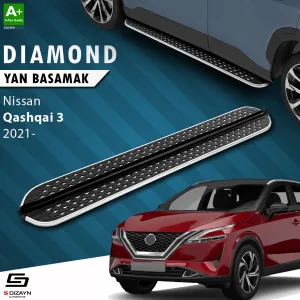 Nissan Qashqai 2021-Günümüz (J12) uyumlu 3 Diamond Krom Yan Basamak 173 Cm 2021 Üzeri modelleri DRS Tuning'de. Kaliteli malzeme, hızlı kargo ve güvenli