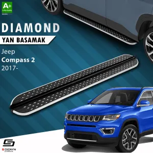 Jeep Compass 2017-Günümüz (MP) uyumlu 2 Diamond Krom Yan Basamak 173 Cm 2017 Üzeri modelleri DRS Tuning'de. Kaliteli malzeme, hızlı kargo ve güvenli