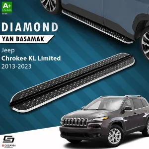 S-Dizayn Jeep Cherokee KL Diamond Krom Yan Basamak 173 Cm 2013-2023 thumb 1
