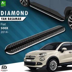 Fiat 500X 2014-2024 (Type 334) uyumlu Diamond Krom Yan Basamak 173 Cm 2014 Üzeri modelleri DRS Tuning'de. Kaliteli malzeme, hızlı kargo ve güvenli alışverişle