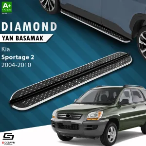 S-Dizayn Kia Sportage 2 Diamond Krom Yan Basamak 173 Cm 2004-2010 thumb 1