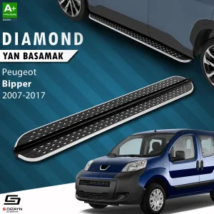 S-Dizayn Peugeot Bipper Diamond Krom Yan Basamak 173 Cm 2007-2017 thumb 1