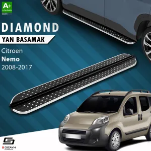 S-Dizayn Citroen Nemo Diamond Krom Yan Basamak 173 Cm 2008-2017 thumb 1