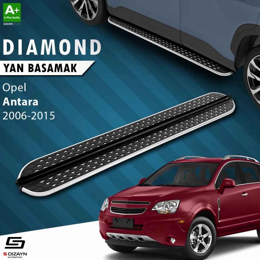 S-Dizayn Opel Antara Diamond Krom Yan Basamak 183 Cm 2006-2015