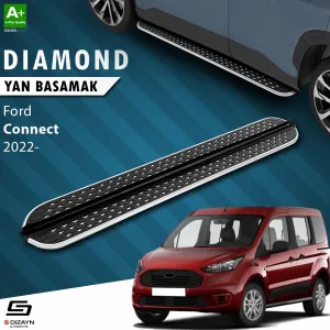 S-Dizayn Ford Ford Connect 3 Diamond Krom Yan Basamak 193 Cm 2023 Üzeri thumb 1