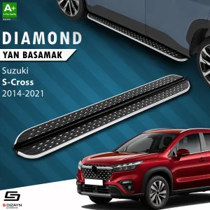 S-Dizayn Suzuki SX4 2 S-Cross Diamond Krom Yan Basamak 173 Cm 2014-2021 thumb 1