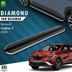 S-Dizayn Renault Captur 2 Diamond Krom Yan Basamak 183 Cm 2020 Üzeri thumb 1