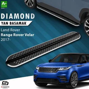 S-Dizayn Land Rover Range Rover Velar Diamond Krom Yan Basamak 193 Cm 2017 Üzeri thumb 1