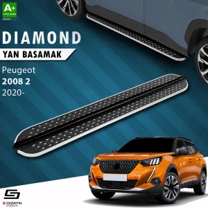 Peugeot 2008 2019-Günümüz (P24) uyumlu 2 Diamond Krom Yan Basamak 183 Cm 2020 Üzeri modelleri DRS Tuning'de. Kaliteli malzeme, hızlı kargo ve güvenli