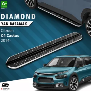 Citroen C4 Cactus 2014-2020 (E3) uyumlu Diamond Krom Yan Basamak 183 Cm 2014 Üzeri modelleri DRS Tuning'de. Kaliteli malzeme, hızlı kargo ve güvenli