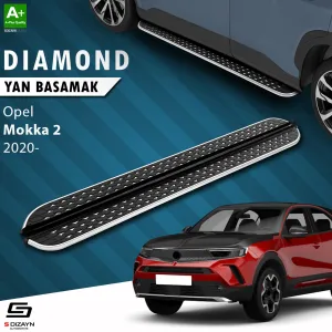 Opel Mokka 2020-Günümüz (B) uyumlu 2 Diamond Krom Yan Basamak 173 Cm 2020 Üzeri modelleri DRS Tuning'de. Kaliteli malzeme, hızlı kargo ve güvenli alışverişle