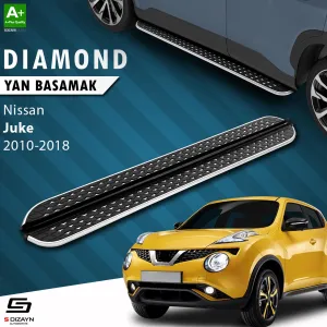 Nissan Juke 2010-2019 (F15) uyumlu Diamond Krom Yan Basamak 173 Cm 2010-2018 modelleri DRS Tuning'de. Kaliteli malzeme, hızlı kargo ve güvenli alışverişle