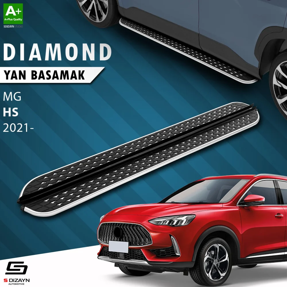 S-Dizayn MG HS Diamond Krom Yan Basamak 183 Cm 2021 Üzeri